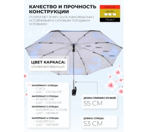 Зонт Три слона L4801-3 карманный