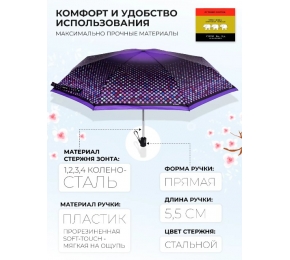 Зонт Три слона L4801-6 карманный