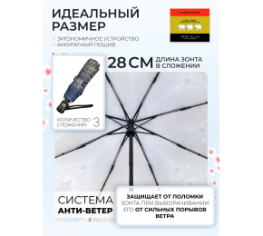 Женский зонт Три слона L3887-12