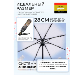 Женский зонт Три слона L3887-11