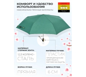 Зонт Три слона 106-3 "Набивной рисунок "