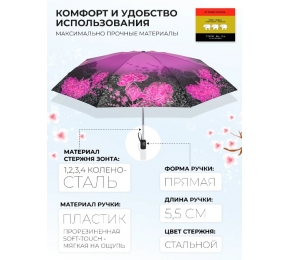 Зонт Три слона L4801-4 карманный