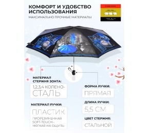 Зонт Три слона L4835-2 карманный