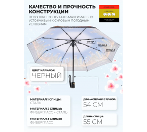 Женский зонт Три слона L3887-11