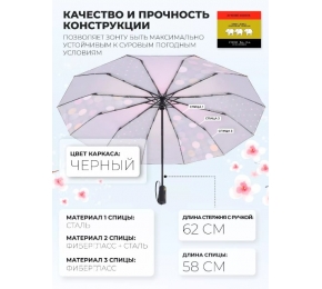 Женский зонт Три слона L3121-6