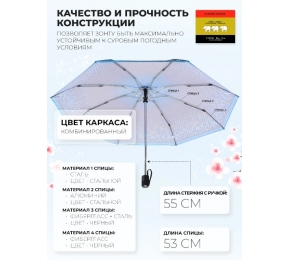 Зонт Три слона L4801-10 карманный