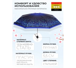 Зонт Три слона L4801-7 карманный