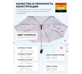 Зонт Три слона L4801-1 карманный