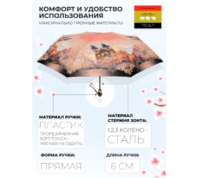 Женский зонт Три слона L3801-3