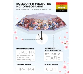 Женский зонт Три слона L3801-4