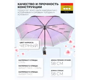 Женский зонт Три слона L3837-2