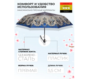 Женский зонт Три слона L3887-12