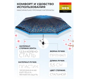 Зонт Три слона L4801-10 карманный