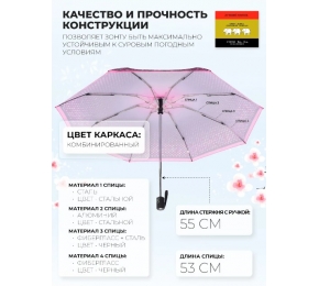 Зонт Три слона L4801-9 карманный