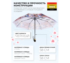 Женский зонт Три слона L3801-4