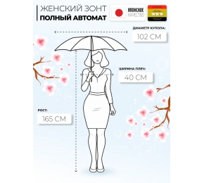 Зонт женский Три слона L3803-1
