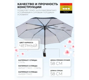 Женский зонт Три слона L3995-7