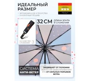 Женский зонт Три слона L3121-7