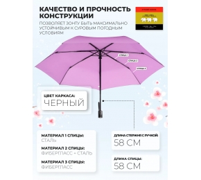 Женский зонт Три слона L3765-1