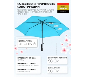 Женский зонт Три слона L3765-3