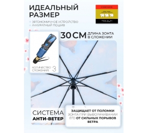 Женский зонт Три слона L3801-1