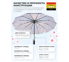 Женский зонт Три слона L3121-7